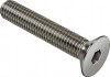 IKON Assa Abloy Senkschraube M8 Zubehör und Einzelteile Türbeschlag (1348,ABM=80,FB=Silberfarben (F1))