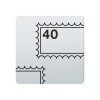 FSB Hinweiszeichen Briefmarken Lasergraviert Edelstahl fein matt (0 36 4059 00212 6204)