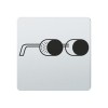 FSB Hinweiszeichen Augenschutz tragen Lasergraviert Edelstahl fein matt (0 36 4059 00414 6204)