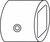 FSB Distanzhülse Verstärkungsrohr Kunststoff schwarz mit Fixierschraube (0 66 6719 00000 8100)