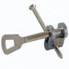 Buntbarteinsatz für PZ-Einsteckschlösser - Schweifung 2 - inkl. 1 Schlüssel kurz 65 mm und Stulpschraube