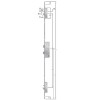 KFV - Mehrfachverriegelung - AS 2600 Schwenkhaken - Bolzen - Kombination - 92 - 40 - 10 - F20x2170x3