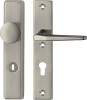 IKON Assa Abloy Schutzbeschlag mit Zylinderabdeckung - Pilzknopf/Drücker Aluminium Beschlag Türbeschlag (SM01 46351)