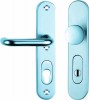 IKON Assa Abloy Schutzbeschlag Alu PI 2000 - Pilzknopf/U-Form Drücker Aluminium Beschlag Türbeschlag (SM02 46367)