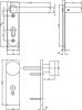 ASSA ABLOY IKON Feuerschutzbeschlag 2929 - Pilzknopf/Drücker SM28,AUS=W/16 (SM28 46297)1