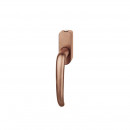 FSB Fenstergriff mit Druckknopfzylinder 34 mm Bronze hell patiniert gewascht (0 34 1023 07650 7615)