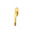 FSB Fenstergriff mit Druckknopfzylinder 34 mm Messing poliert lackiert (0 34 1106 07650 4205)