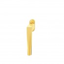 FSB Fenstergriff mit ovalrosette 7 mm Stift 10 mm Nocken Stiftüberstand 24-38 mm Messing poliert lackiert (0 34 1241 09030 4205)