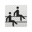 FSB Hinweiszeichen Sauna Lasergraviert Aluminium naturfarbig (0 36 4059 00151 0105)