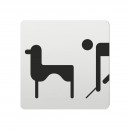 FSB Hinweiszeichen Reinigungsset fuer Hundekot Lasergraviert Aluminium naturfarbig (0 36 4059 00323 0105)