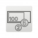 FSB Hinweiszeichen Bank Lasergraviert Aluminium naturfarbig (0 36 4059 00332 0105)