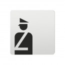 FSB Hinweiszeichen Polizei Lasergraviert Aluminium naturfarbig (0 36 4059 00401 0105)