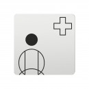 FSB Hinweiszeichen Krankenschwester Lasergraviert Aluminium naturfarbig (0 36 4059 00501 0105)