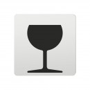 FSB Hinweiszeichen Zerbrechlich Lasergraviert Aluminium naturfarbig (0 36 4059 00870 0105)