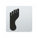 FSB Hinweiszeichen Barfussgang Lasergraviert Edelstahl fein matt (0 36 4059 00042 6204)