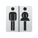 FSB Hinweiszeichen Toilette allgemein Lasergraviert Edelstahl fein matt (0 36 4059 00102 6204)