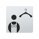 FSB Hinweiszeichen Umkleideraum Damen Lasergraviert Edelstahl fein matt (0 36 4059 00130 6204)