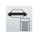FSB Hinweiszeichen Imbiss Lasergraviert Edelstahl fein matt (0 36 4059 00314 6204)