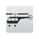 FSB Hinweiszeichen Hubschrauber Lasergraviert Edelstahl fein matt (0 36 4059 00836 6204)