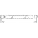 FSB Stahlverstärkungsrohr L=3000mm 20x20x2.0mm. 3000mm Stahl verzinkt (0 66 6801 02020 5700)