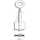 Doppelbartschlüssel Protectorschlüssel 8181STM, 85, 7, 21, 3,8