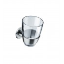 FSB Glashalter mit Glasbecher Glasbecher Metric Klebetechnik Edelstahl fein matt (0 82 8270 08041 6204)