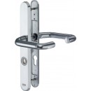 IKON Assa Abloy Schutzbeschlag mit Zylinderabdeckung - U-Form Drücker/U-Form Drücker Aluminium Beschlag Türbeschlag (SM12 46021)