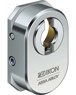 IKON Assa Abloy Zylinderabdeckung - mit breitem Schlitz Zubehör und Einzelteile Türbeschlag (1970,VAR=A,FB=Silberfarben (F1))