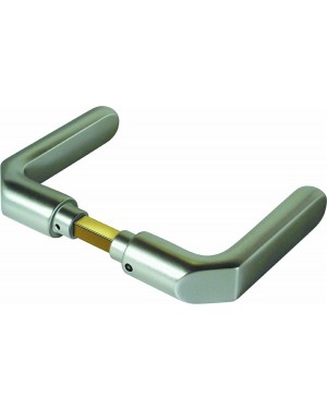 IKON Assa Abloy Drückerpaar für 10 mm Sjpgt Zubehör und Einzelteile Türbeschlag (1972,ABM=119,FB=Neusilberfarben (F2))