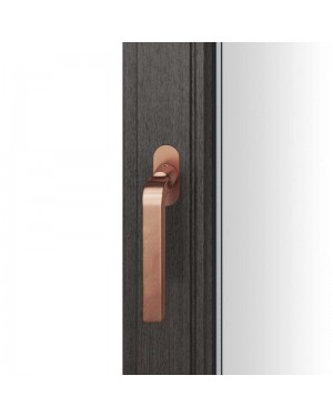 FSB Fenstergriff mit ovalrosette flächenbündig. Stift 7 mm Stiftüberstand 14-28 mm Bronze hell patiniert gewascht (0 34 1004 09034 7615)
