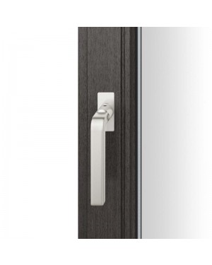 FSB Fenstergriff mit eckige Rosette flächenbündig. Stift 7 mm Stiftüberstand 14-28 mm Aluminium naturfarbig (0 34 1004 09036 0105)