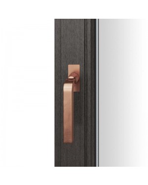 FSB Fenstergriff mit eckige Rosette flächenbündig. Stift 7 mm Stiftüberstand 14-28 mm Bronze hell patiniert gewascht (0 34 1004 09036 7615)