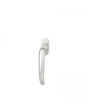 FSB Fenstergriff mit ovalrosette 7 mm Stift 10 mm Nocken Stiftüberstand 24-38 mm Aluminium naturfarbig (0 34 1023 09030 0105)