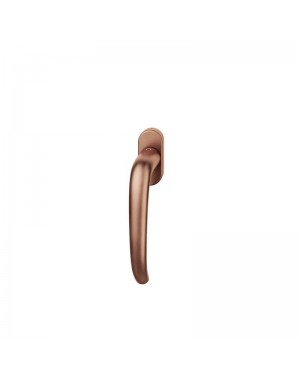 FSB Fenstergriff mit ovalrosette 7 mm Stift 10 mm Nocken Stiftüberstand 24-38 mm Bronze hell patiniert gewascht (0 34 1023 09030 7615)