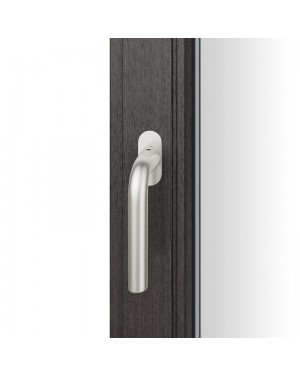 FSB Fenstergriff mit ovalrosette flächenbündig. Stift 7 mm Stiftüberstand 14-28 mm Aluminium naturfarbig (0 34 1075 09034 0105)