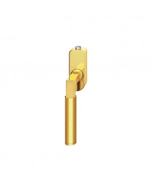 FSB Fenstergriff mit Druckknopfzylinder 30 mm Messing poliert lackiert (0 34 1102 07600 4205)