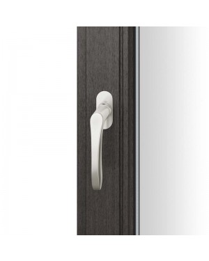 FSB Fenstergriff mit ovalrosette flächenbündig. Stift 7 mm Stiftüberstand 14-28 mm Aluminium naturfarbig (0 34 1106 09034 0105)