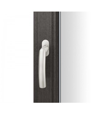 FSB Fenstergriff mit ovalrosette flächenbündig. Stift 7 mm Stiftüberstand 14-28 mm Aluminium naturfarbig (0 34 1107 09034 0105)