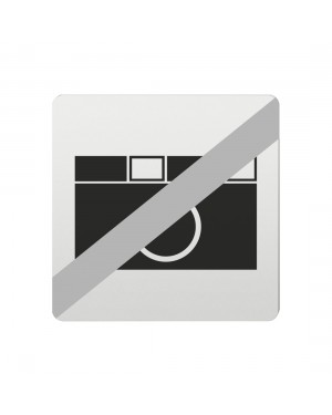 FSB Hinweiszeichen Fotografieren verboten Lasergraviert Aluminium naturfarbig (0 36 4059 00034 0105)
