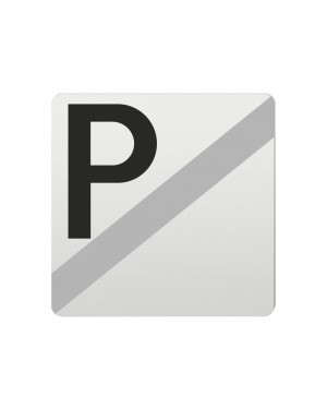 FSB Hinweiszeichen Parken verboten Lasergraviert Aluminium naturfarbig (0 36 4059 00038 0105)