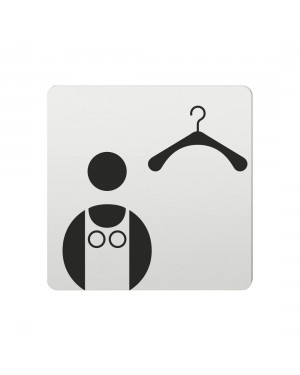 FSB Hinweiszeichen Umkleideraum Damen Lasergraviert Aluminium naturfarbig (0 36 4059 00130 0105)