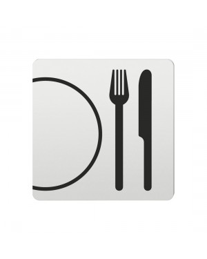 FSB Hinweiszeichen Restaurant Lasergraviert Aluminium naturfarbig (0 36 4059 00310 0105)