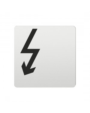 FSB Hinweiszeichen Vorsicht Elektrizitaet Lasergraviert Aluminium naturfarbig (0 36 4059 00411 0105)