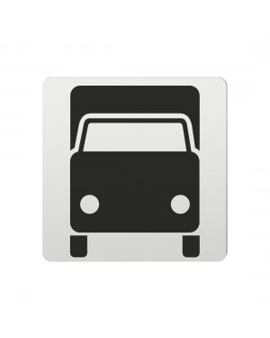 FSB Hinweiszeichen Lastkraftwagen Lasergraviert Aluminium naturfarbig (0 36 4059 00820 0105)