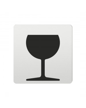 FSB Hinweiszeichen Zerbrechlich Lasergraviert Aluminium naturfarbig (0 36 4059 00870 0105)