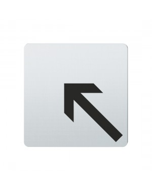 FSB Hinweiszeichen Pfeil nach links oben Lasergraviert Edelstahl fein matt (0 36 4059 00007 6204)