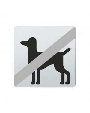 FSB Hinweiszeichen Tiere verboten Lasergraviert Edelstahl fein matt (0 36 4059 00031 6204)