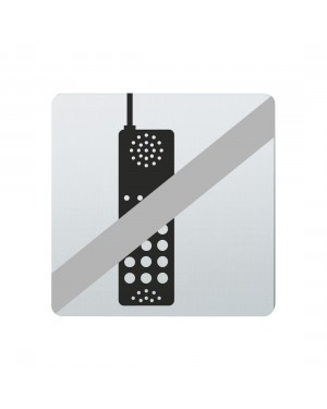 FSB Hinweiszeichen Handy verboten Lasergraviert Edelstahl fein matt (0 36 4059 00037 6204)