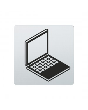 FSB Hinweiszeichen Laptop Lasergraviert Edelstahl fein matt (0 36 4059 00220 6204)