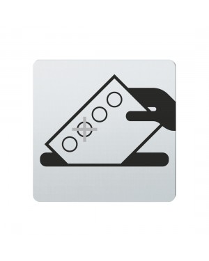 FSB Hinweiszeichen Wahlen Lasergraviert Edelstahl fein matt (0 36 4059 00338 6204)